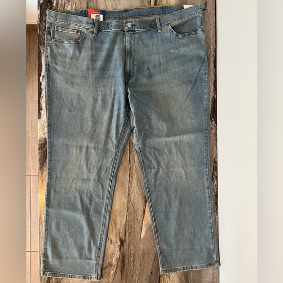 Levi's 541 Big & Tall 52x32 Athletic Taper Fit Jeans Denim Light Wash Plus Size - Picture 4 of 16
